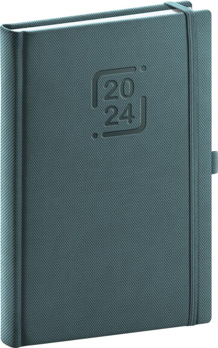 Levně Diář 2024: Catanella - modrošedý, denní, 15 × 21 cm