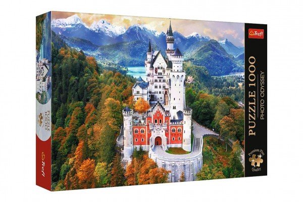 Levně Puzzle Premium Plus - Photo Odyssey:Zámek Neuschwanstein,Německo 1000 dílků 68,3x48cm v krab 40x27cm