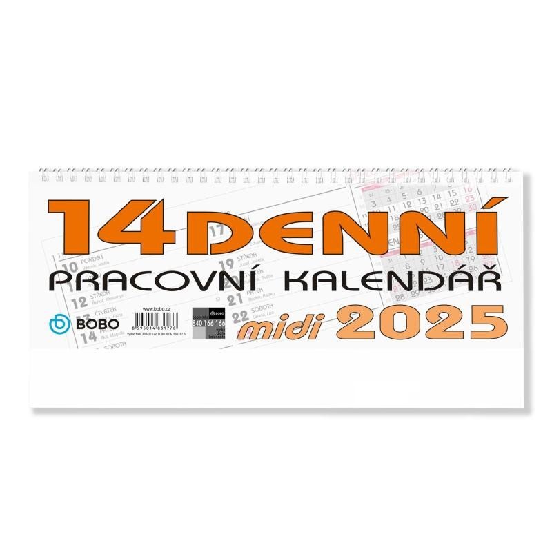 Levně BOBO Stolní pracovní kalendář MIDI 14denní 2025