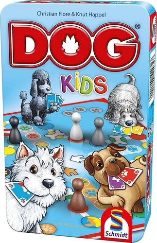 Levně Dětská hra Dog Kids v plechové krabičce