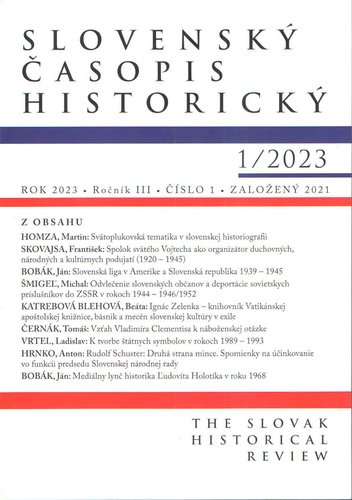 Levně Slovenský časopis historický 1/2023