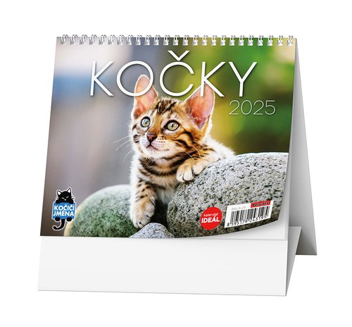 Kočky 2025 - stolní kalendář