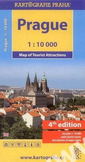 Levně Prague - Mapa turistických zajímavostí 1:10 000