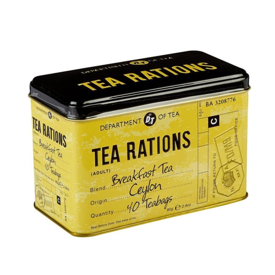 Levně New English Teas čaj plechovka RS22, 40 sáčků (80g), TEA RATIONS, NET