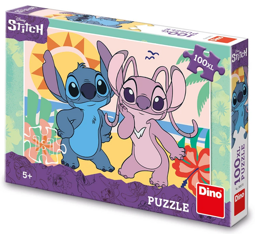 Levně Puzzle 100XL Stitch na pláži