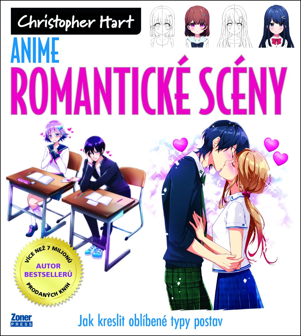 Levně Anime romantické scény - Jak kreslit oblíbené typy postav - Christopher Hart