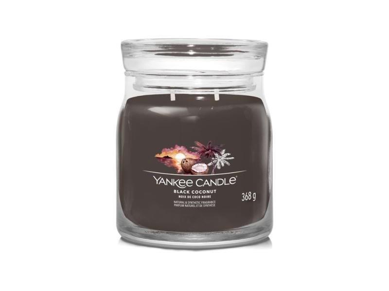 Levně YANKEE CANDLE Black Coconut svíčka 368g / 2 knoty (Signature střední)
