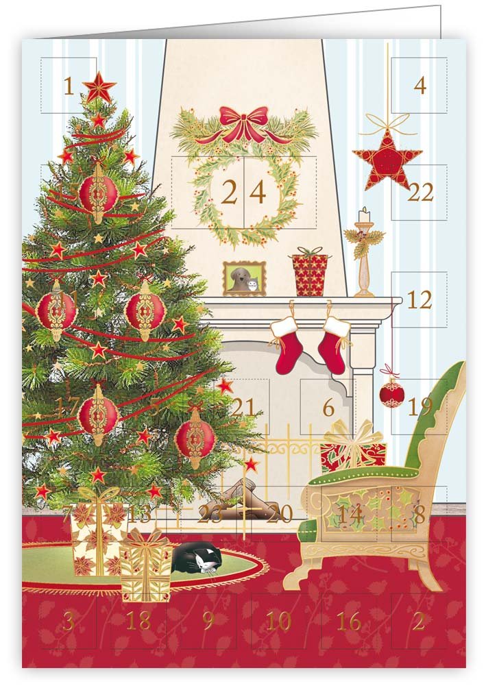 QUIRE PUBLISHING Přání adventní kalendář 6377 QP - vánoční