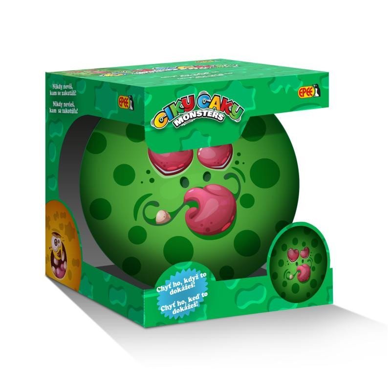 Ciky Caky Monsters bláznivý míč - zelený