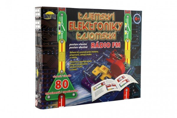 Levně Tajemství elektroniky - Rádio 80 experimentů na baterie v krabici 30x24,5x3,5cm od 6 let