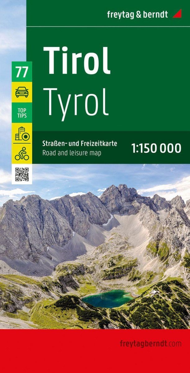 Levně Tyrolsko 1:150 000 / silniční a rekreační mapa