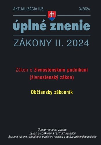 Levně Aktualizácia II/6 2024 – Živnostenské podnikanie