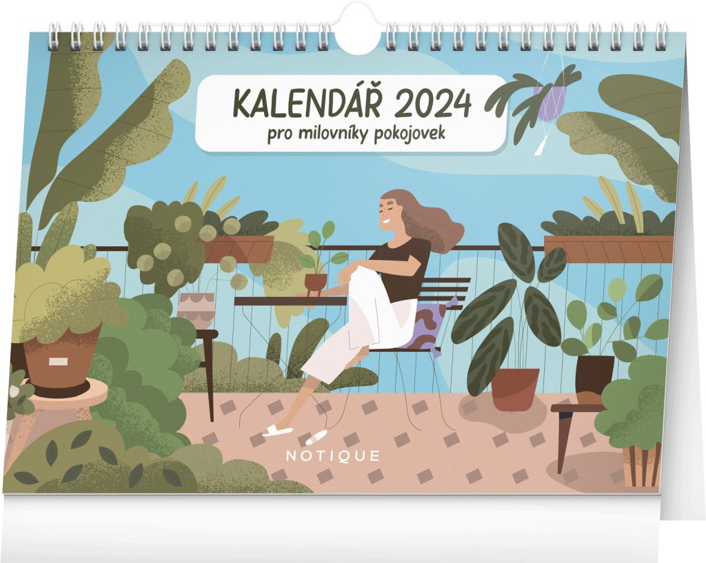 Levně Kalendář 2024 stolní: Pro milovníky pokojovek, 30 × 21 cm