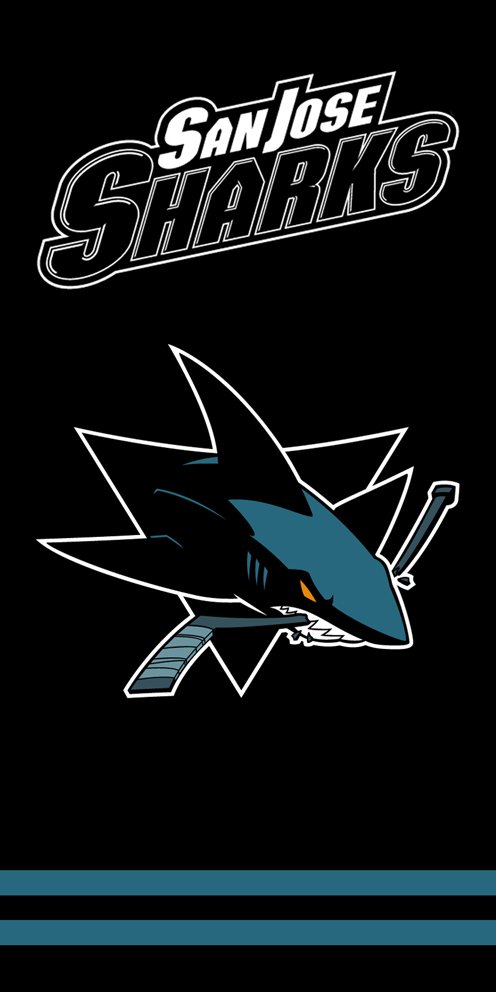 Hokejová osuška NHL San Jose Sharks Black