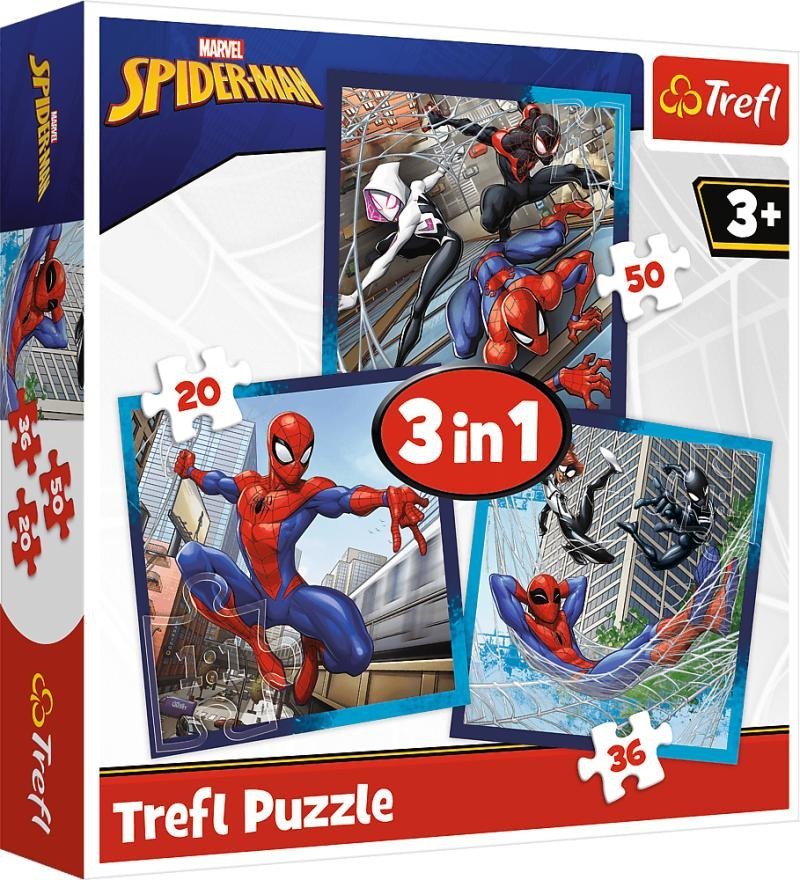 Levně Puzzle Spiderman/3v1 (20,36,50 dílků)