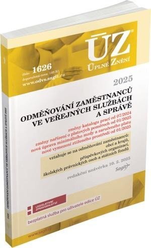 Levně ÚZ 1626 Odměňování zaměstnanců ve veřejných službách a správě, 2025