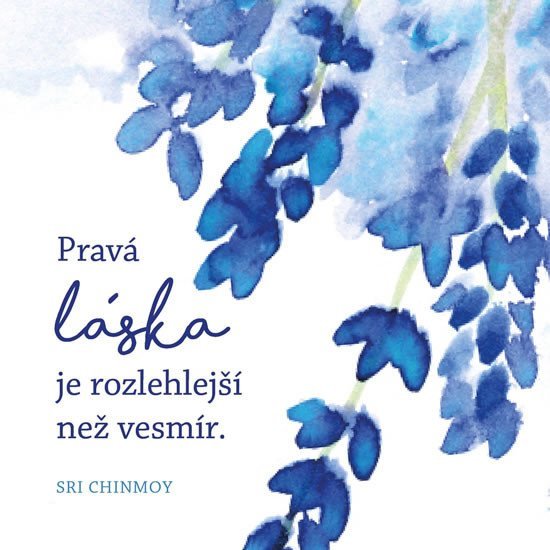 Levně Korkový podtácek s citátem - Pravá láska je rozlehlejší než vesmír - Sri Chinmoy