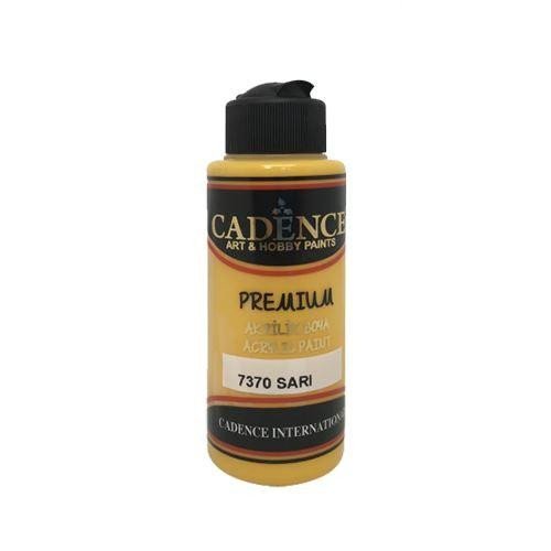 Levně Akrylová barva Cadence Premium - žlutá hořčičná / 70 ml