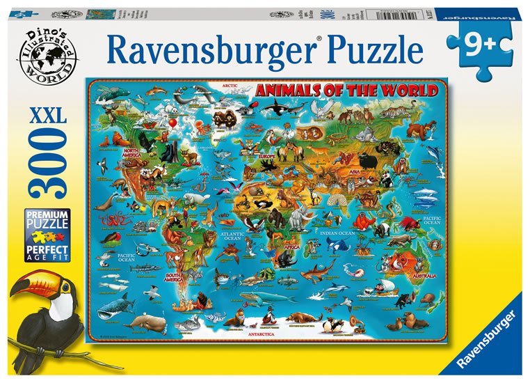 Puzzle Ilustrovaná mapa světa/300 dílků