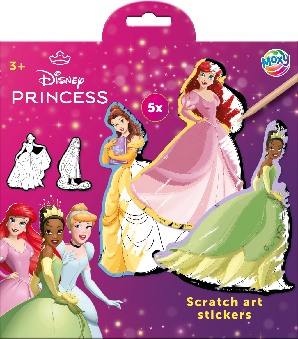 Product detail of Vyškrabávací obrázky Disney Princezny - samolepky 5 ks - Craft Creative