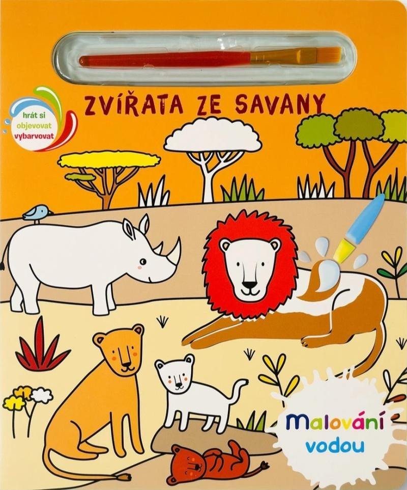 Levně Malování vodou Zvířata ze savany