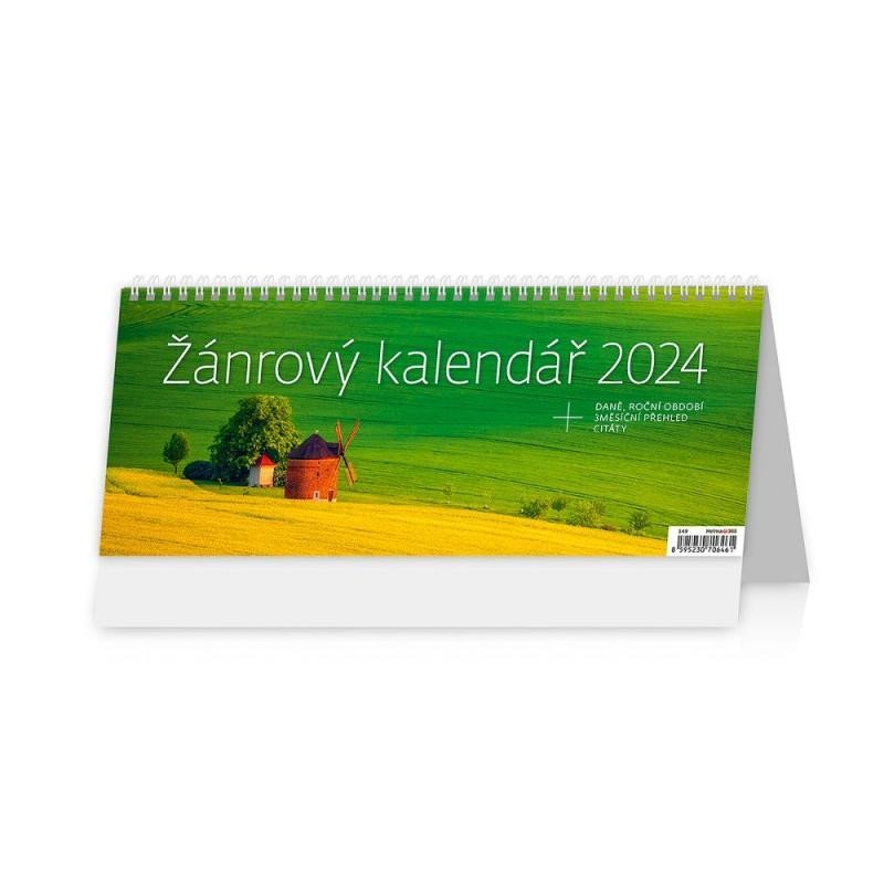 Levně Kalendář stolní 2024 - Žánrový kalendář