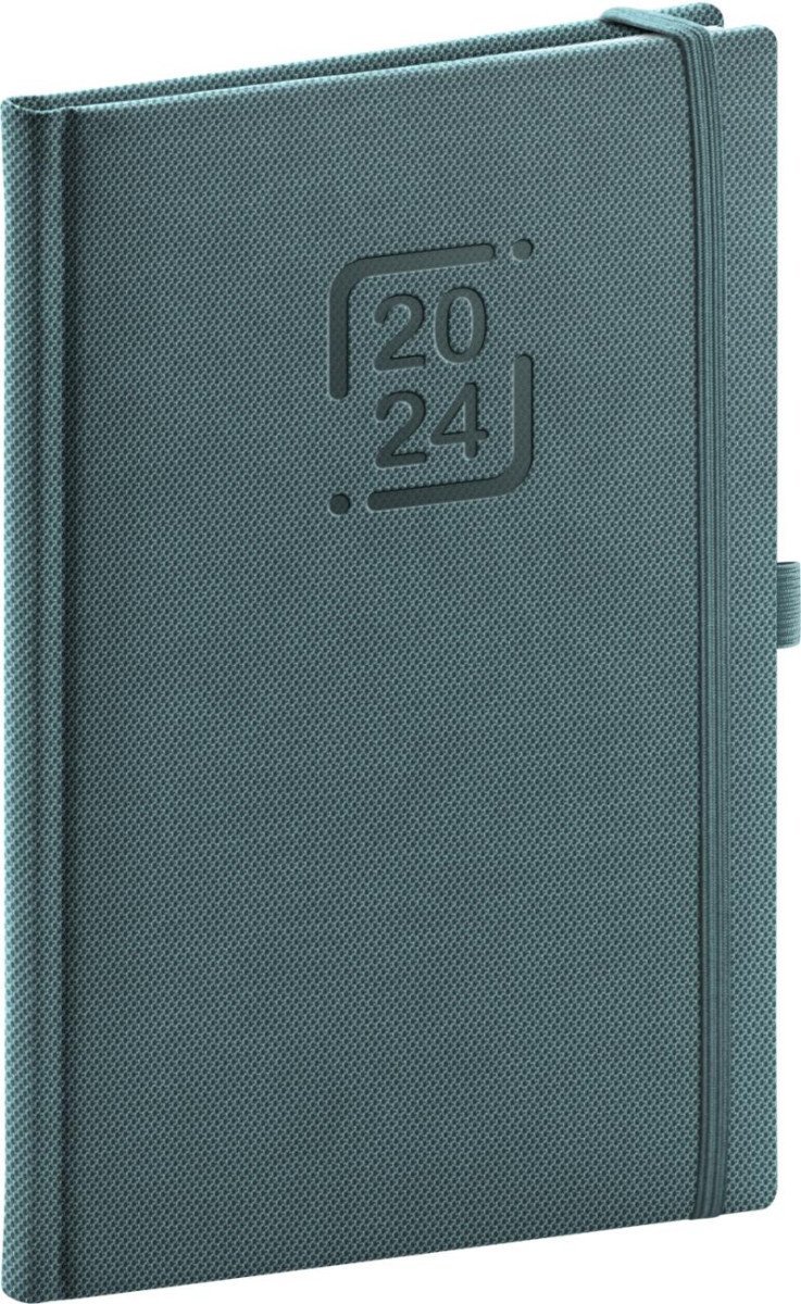 Levně Diář 2024: Catanella - modrošedý, týdenní, 15 × 21 cm