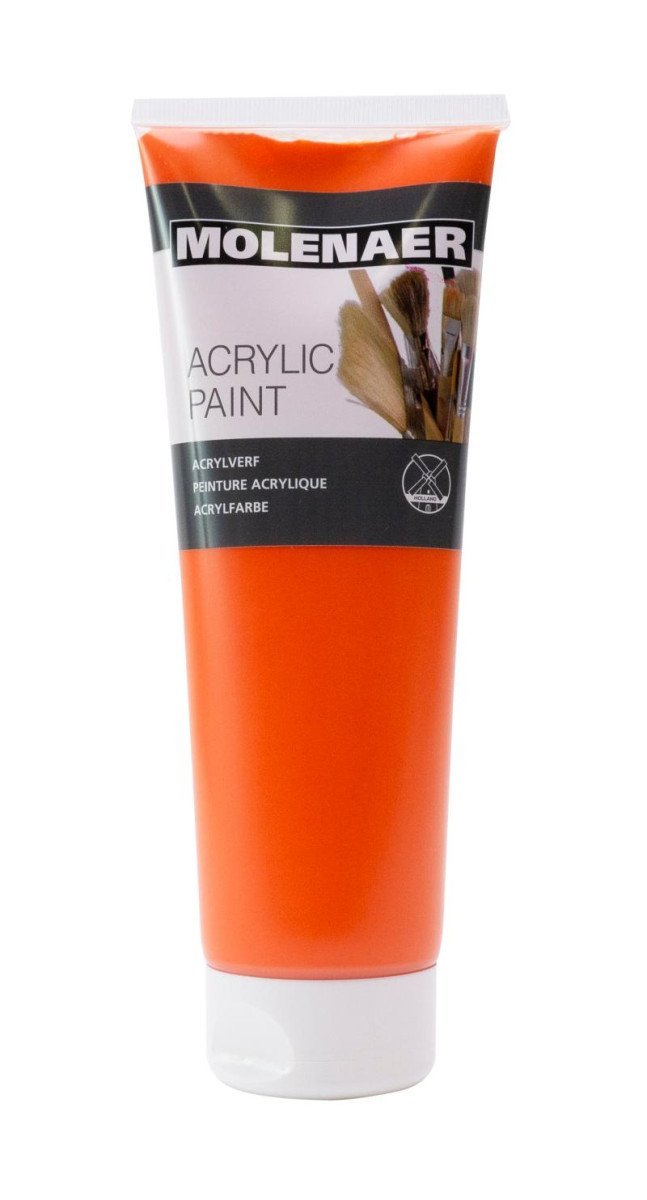 Levně Molenaer akrylová barva 250 ml - oranžová
