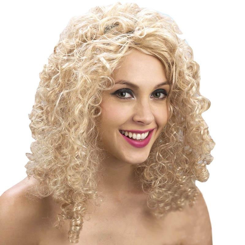 Levně Paruka Blond - kudrnaté vlasy