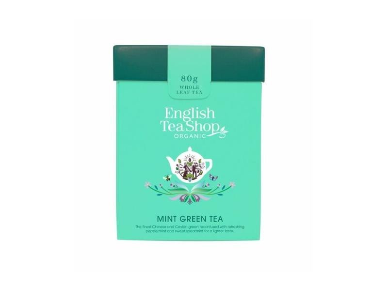 English Tea Shop Čaj Máta se zeleným čajem, sypaný, 80g