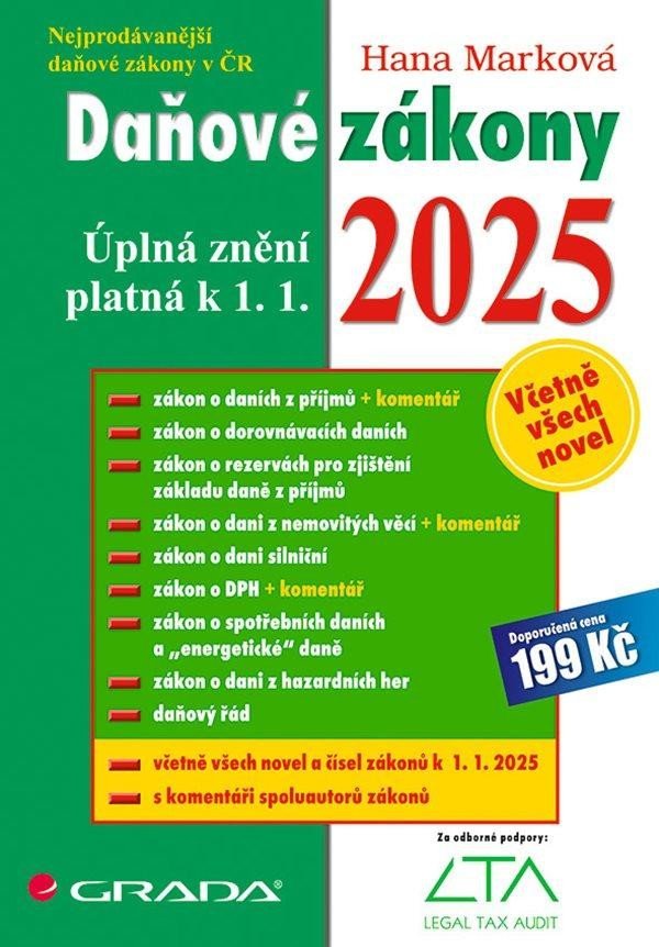 Levně Daňové zákony 2025 - Úplná znění k 1. 1. 2025 - Hana Marková