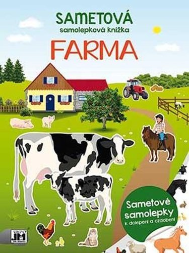 Levně Sametová samolepková knížka Farma