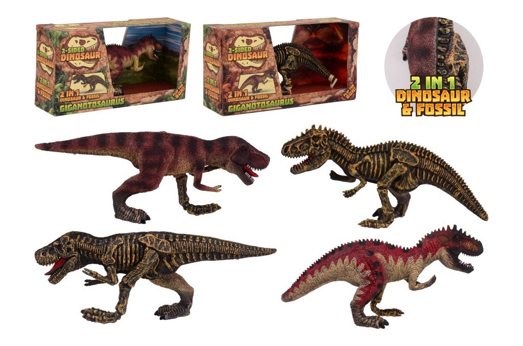 Levně Dinosaurus velký oboustranný Animal World - Johntoy