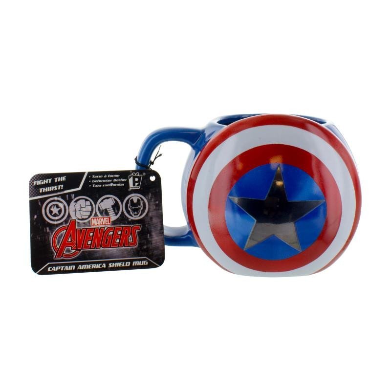 Levně Marvel Avengers Hrnek - Kapitán Amerika Shield 300 ml - EPEE Merch - Paladone