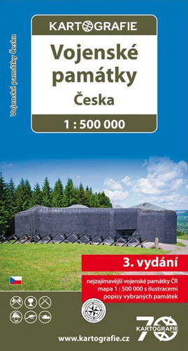 Levně Vojenské památky Česka 1:500 000