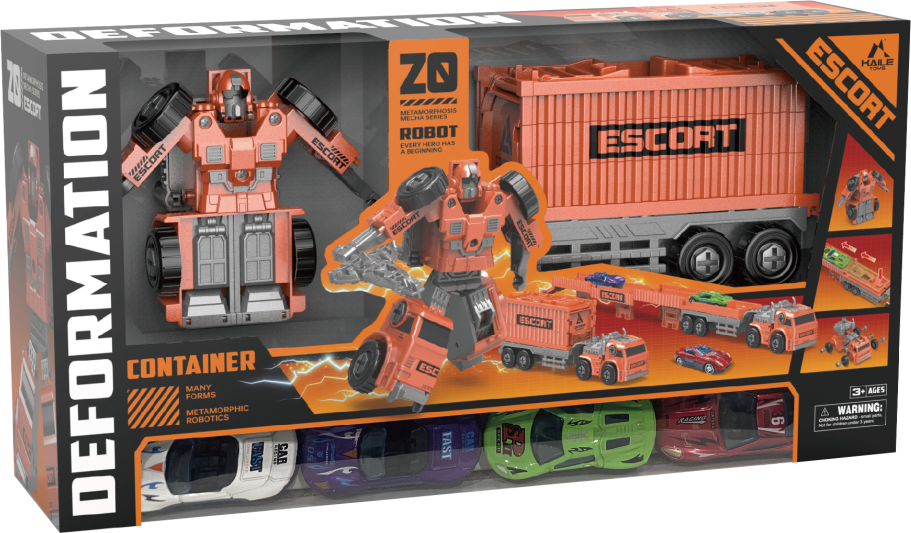 Levně Transformer truck kontejnerový vůz - robot - Alltoys