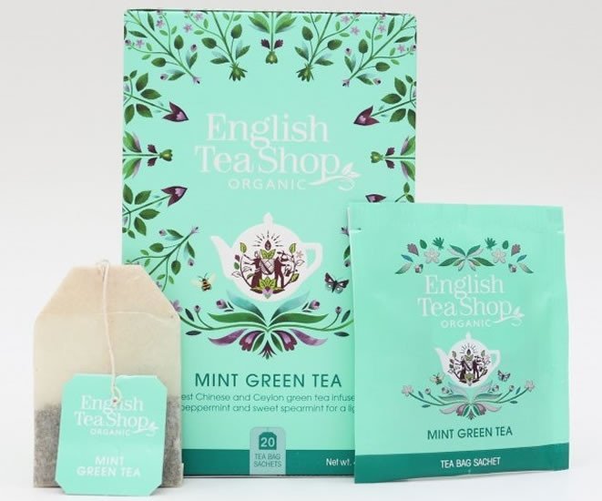 Levně English Tea Shop Čaj Máta a zelený čaj, 20 sáčků
