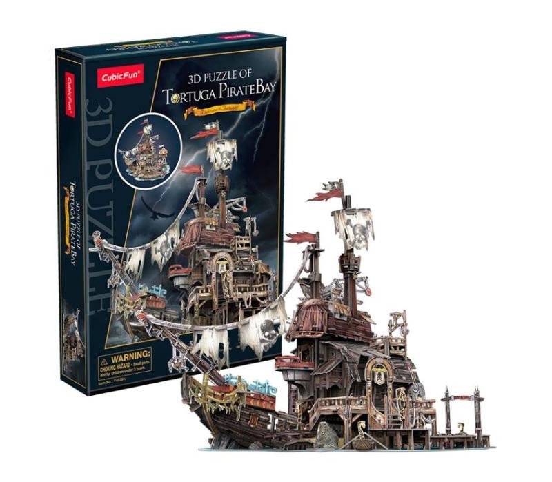 Levně Puzzle 3D Pirátský přístav Tortuga 218 dílků