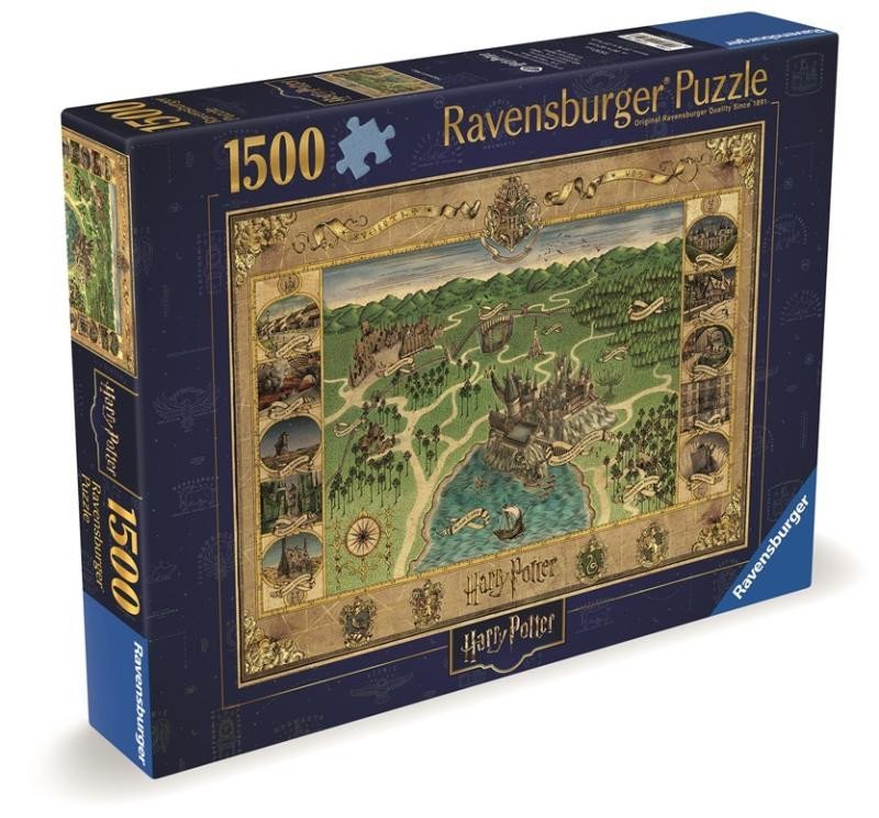 Levně Puzzle Harry Potter: Mapa Bradavic 1500 dílků