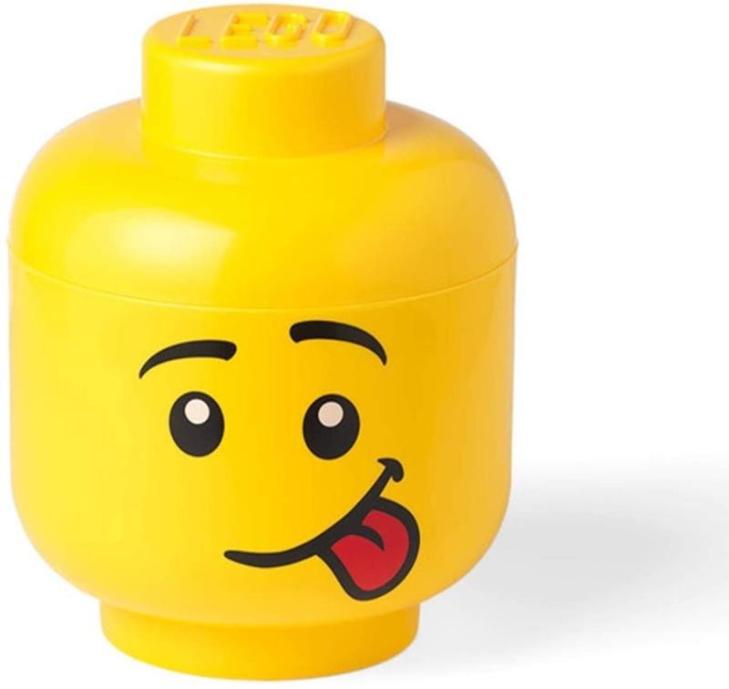 Levně Úložný box LEGO hlava (velikost L) - silly