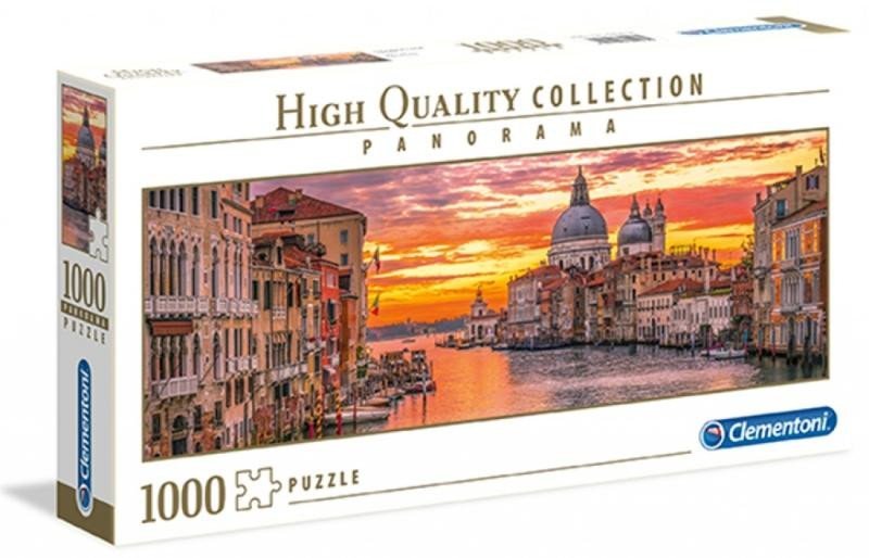 Levně Clementoni Puzzle Panorama Grand Canal Benátky / 1000 dílků - Clementoni