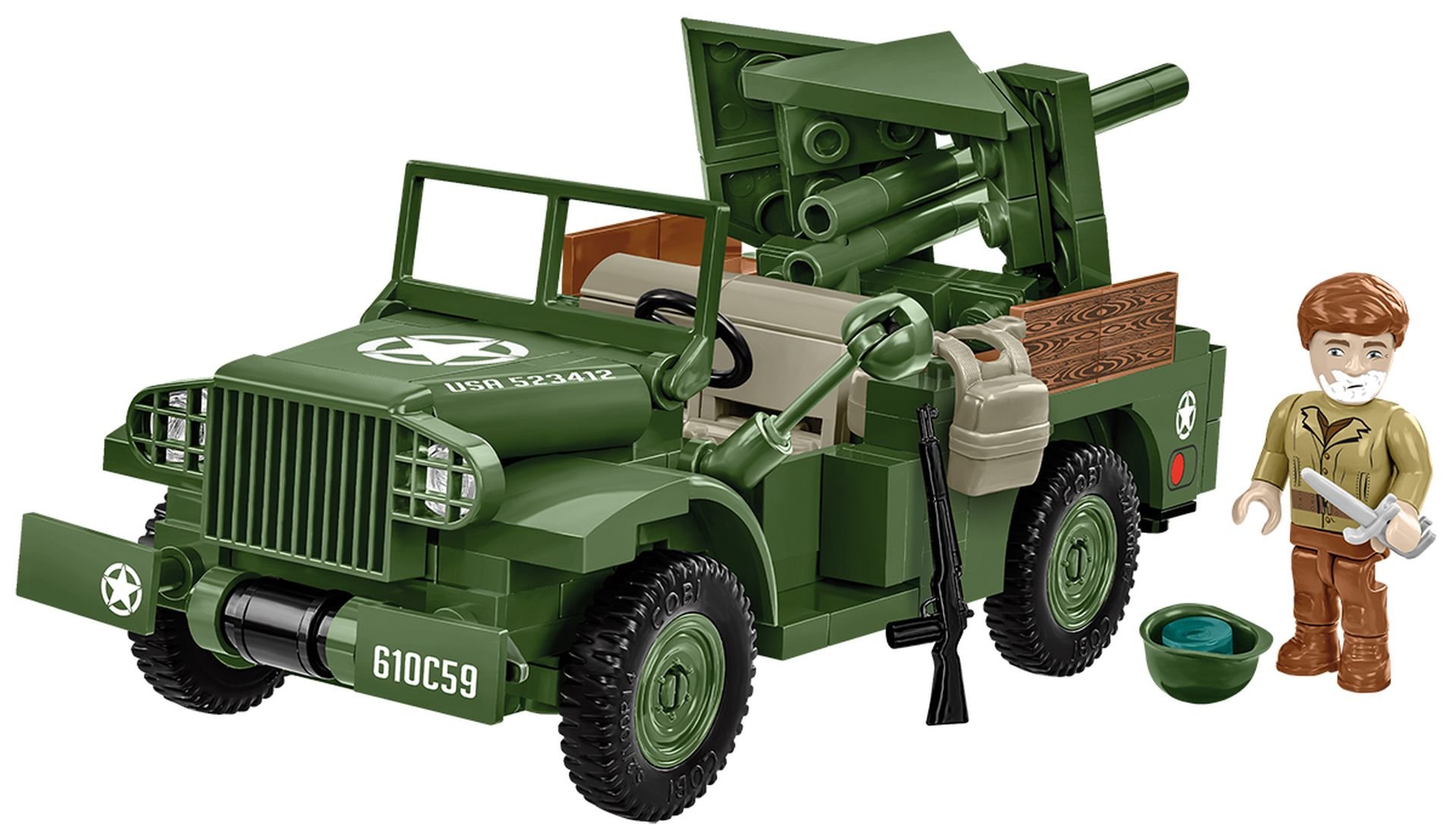 Levně COBI 3116 II WW 37 mm GMC M6 Fargo, 1:35, 230 k, 1 f