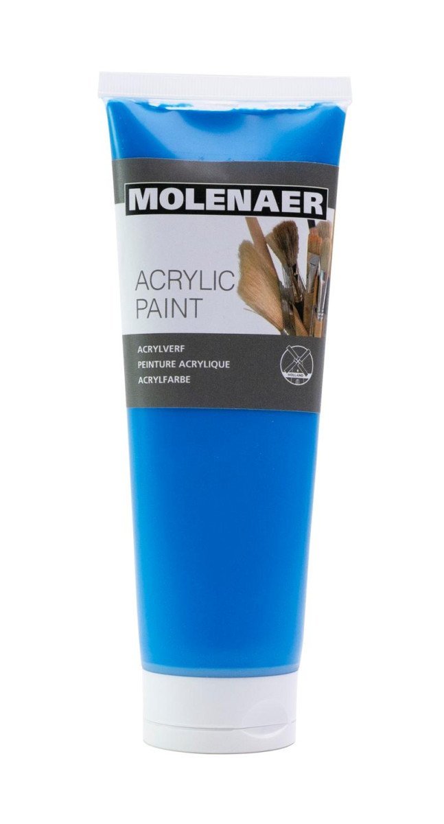 Levně Molenaer akrylová barva 250 ml - modrá