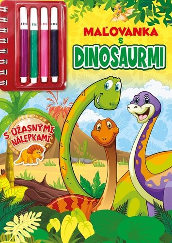 Levně Maľovanka s dinosaurmi