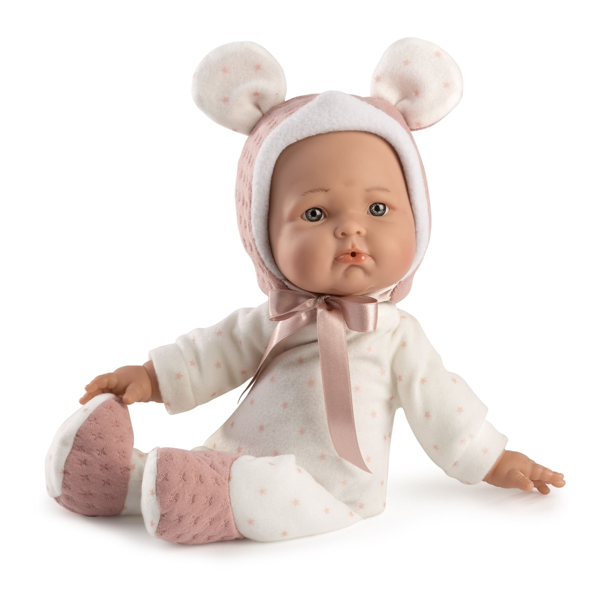 Levně Guca 937 Moje první panenka - miminko s měkkým látkovým tělem - 36 cm