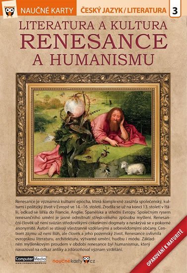Levně Literatura a kultura renesance a humanismu - Naučné karty