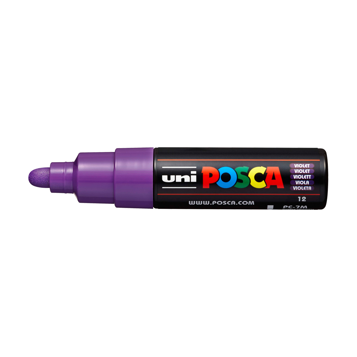 Posca popisovač PC-7M, 4,5 - 5,5 mm, fialová (12)