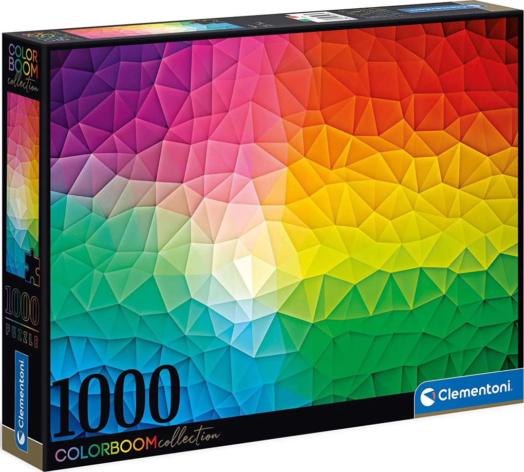 Levně Puzzle 1000 dílků Color Boom Trojúhelníky - Clementoni