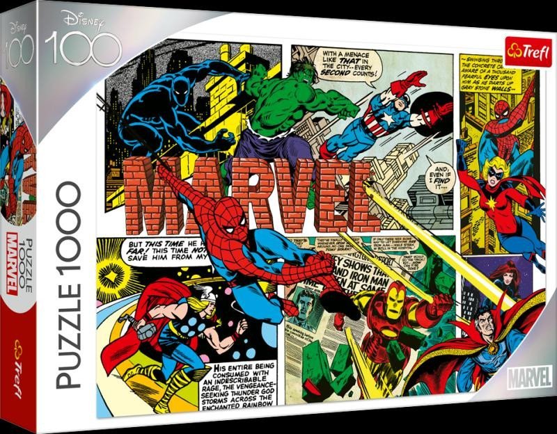 Levně Trefl Puzzle Disney 100 let: Neporazitelní Avengers 1000 dílků