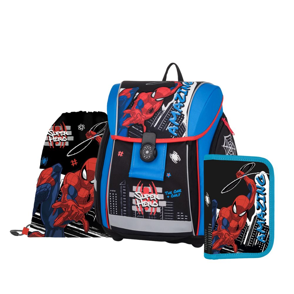 Levně Školní set 3ks PREMIUM LIGHT Spiderman